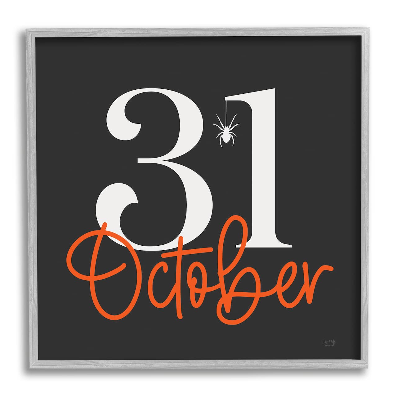 Stupell Industries 31 October Halloween Date Framed Giclee Art